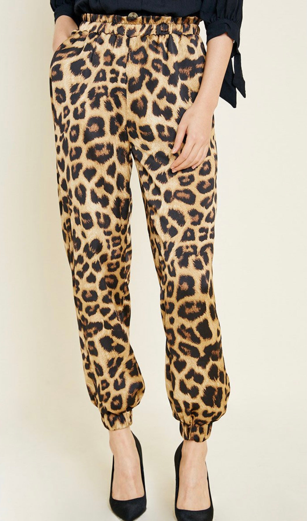 Brown Leopard Print Full Length Wide Leg Trousers | New Look